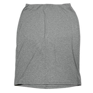 Torrid Gray Ribbed Fitted Column Midi Skirt N0562